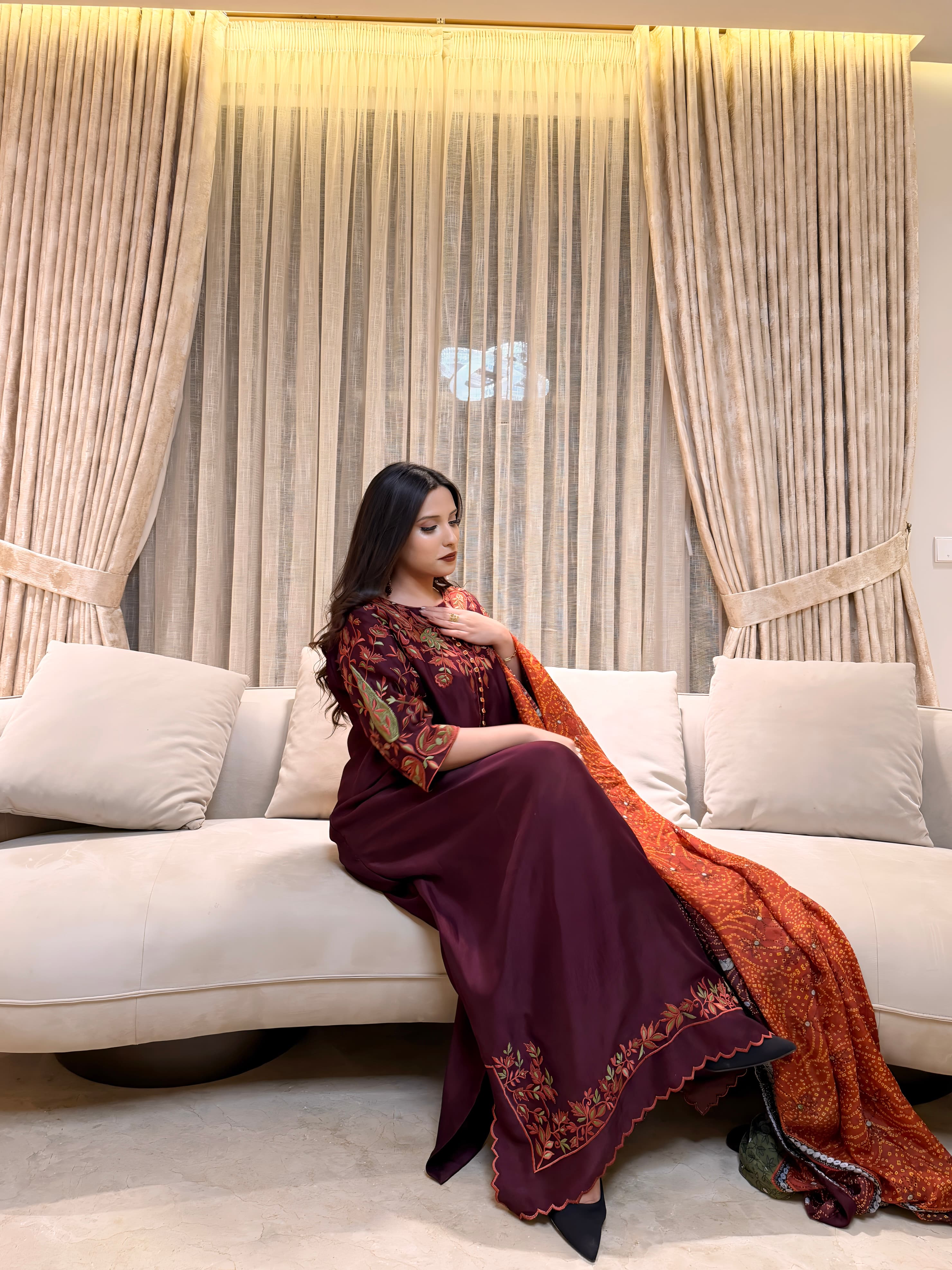 Midnight Maroon, lookbook frame 3